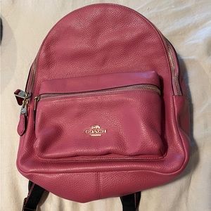 Coach small backpack genuine leather